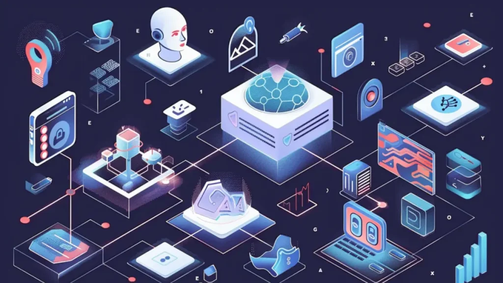 illustration of different ai tools