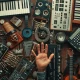hand over different musical instruments