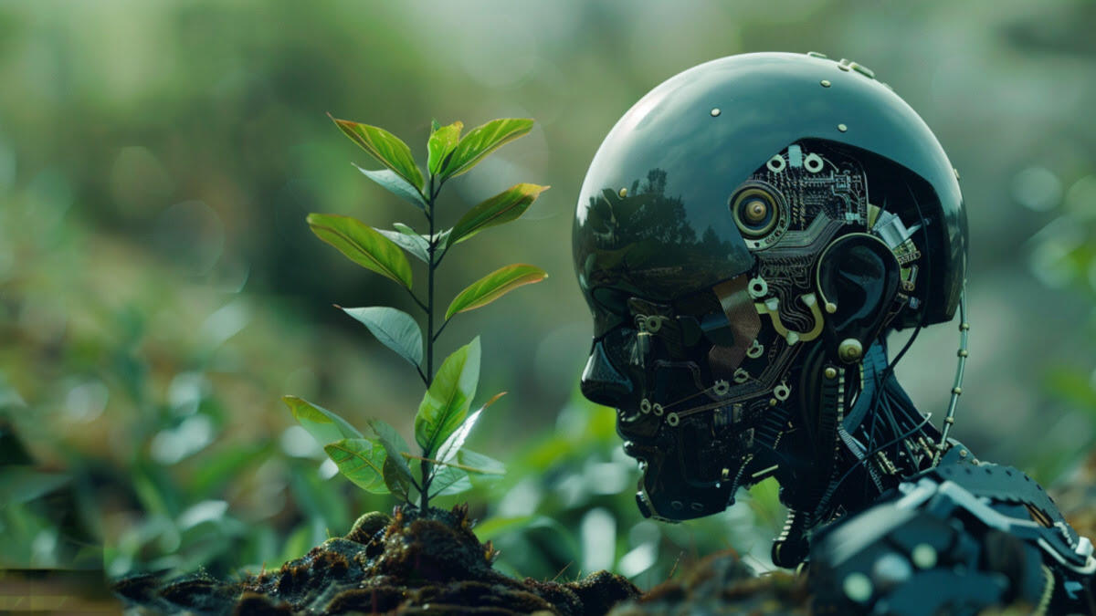 sapling with robot
