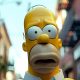 homer simpson in real blurred background
