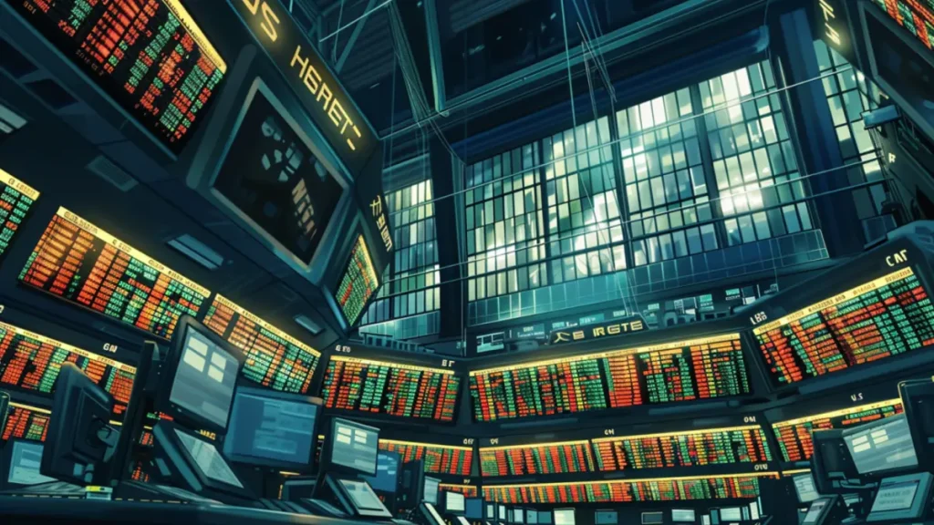illustration of the stock market