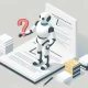 illustration of robot holding question mark