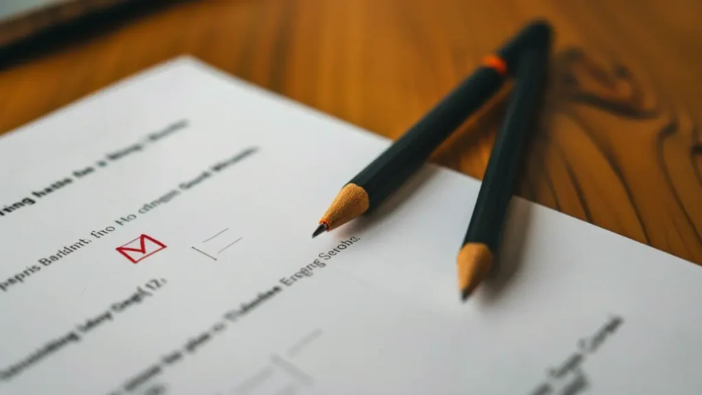 document with grammar mistakes