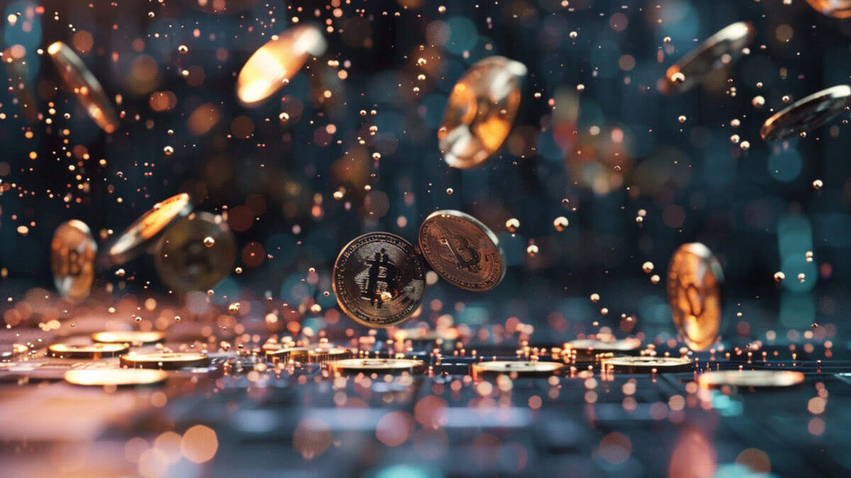 cryptocurrencies falling to a table
