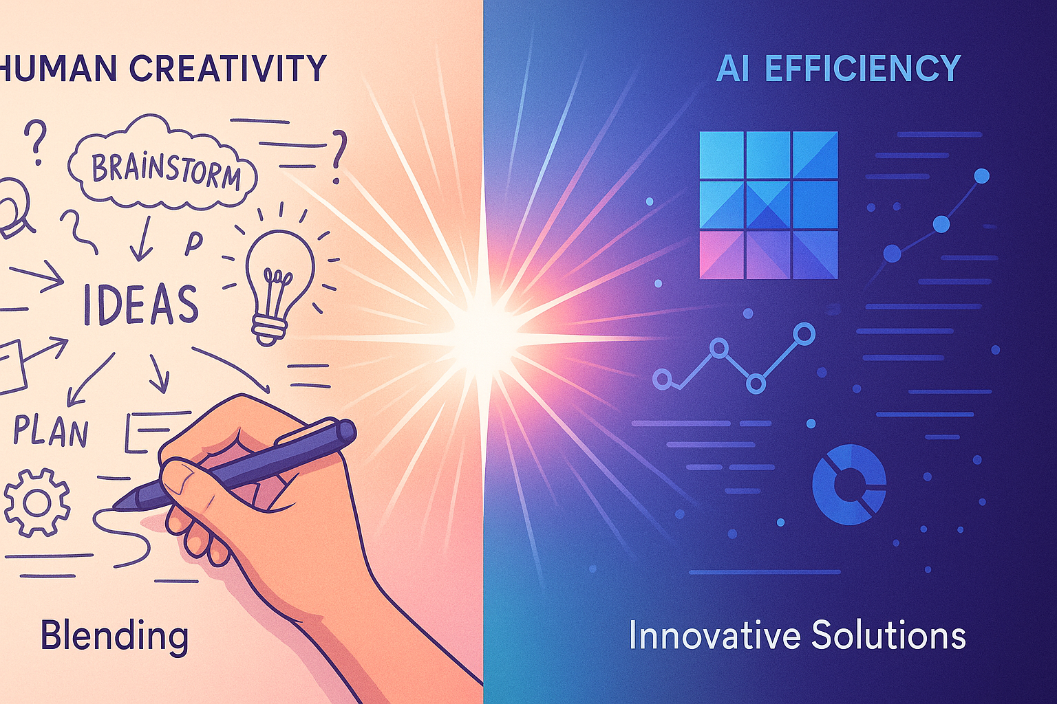 Futuristic visualization of interconnected AI agents collaborating in a multi-agent workflow system